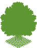 Ron Koudys Landscape Architects green tree logo image